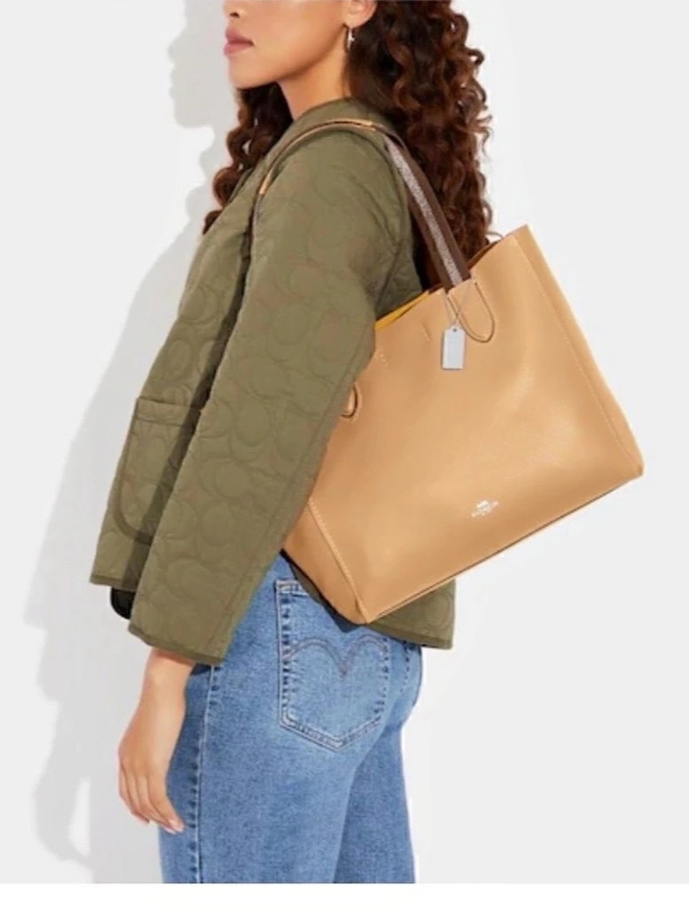 Coach Derby Tote Brown Leather Bag
